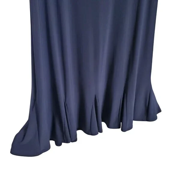 R&M Richards Size 10 Dress Jacket Set Event Formal Floral Lace Sequin Navy NWT - Picture 14 of 16